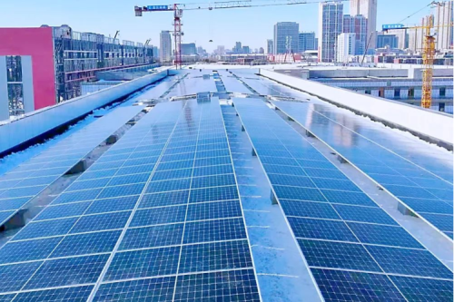 bat365集团承建哈尔滨电机厂屋顶光伏项目一期工程成功并网发电！