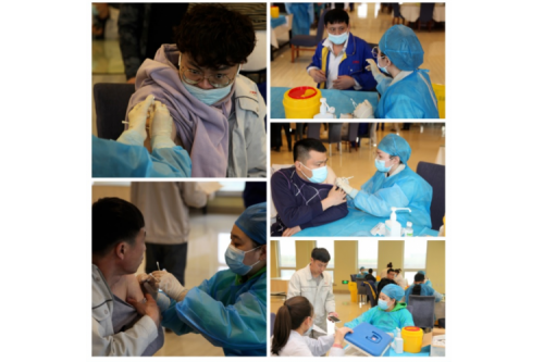 bat365集团组织职工新冠疫苗接种